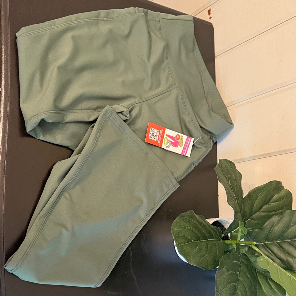 POP Fit - Sage/Olive Green Leggings - boot cut